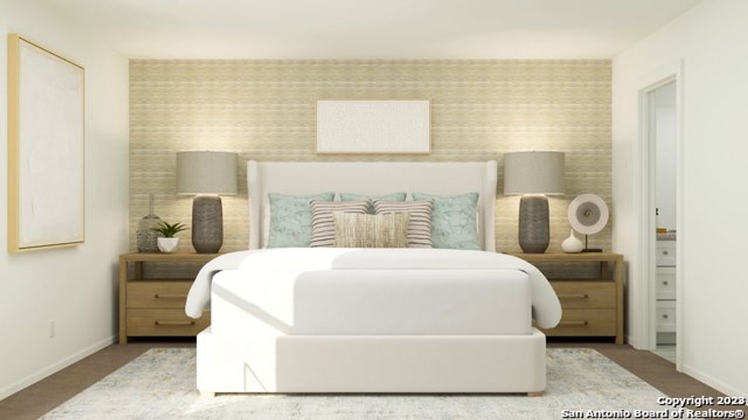 Furnished interior view inside a new home in , Pleasanton (Image 8).