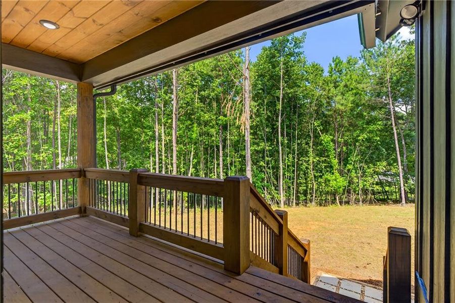 Exterior details and patio area of a home in , Ellijay (Image 3).
