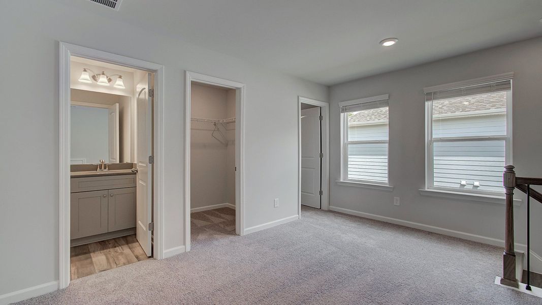Representative furnished interior of a home built from the Emma by DRB Homes in Enclave at Evergreen, Fairburn (Image 8).