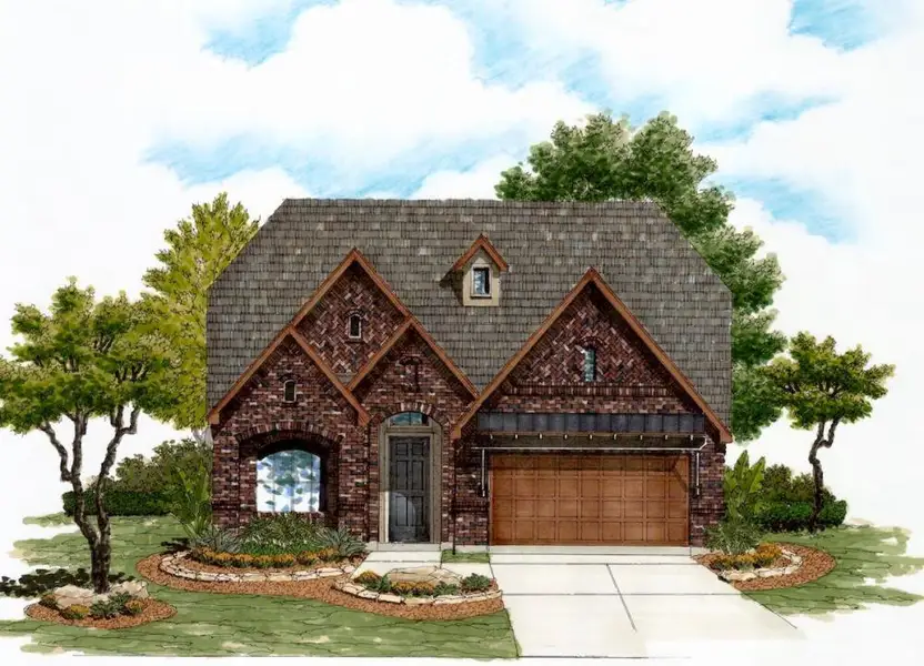 Representative rendering of the exterior for the 2632 by Texas Homes (Image 6).