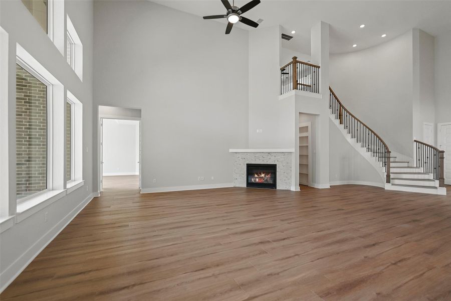 Spacious, unfurnished interior of a new home in Bridgeland 80′, Cypress (Image 13). Spacious, unfurnished interior of a new home in Bridgeland 80′, Cypress (Image 13).