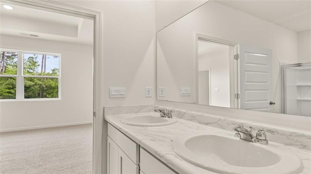Furnished interior view inside a new home in Champion's Run, Lithonia (Image 7).