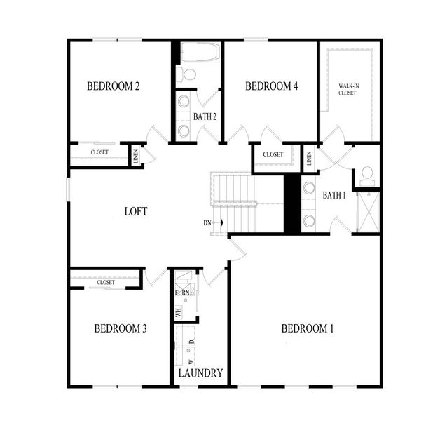 2D floor plan layout for the Coventry by D.R. Horton in Royal Oak South, Corpus Christi, TX (Image 24). 2D floor plan layout for the Coventry by D.R. Horton in Royal Oak South, Corpus Christi, TX (Image 24).