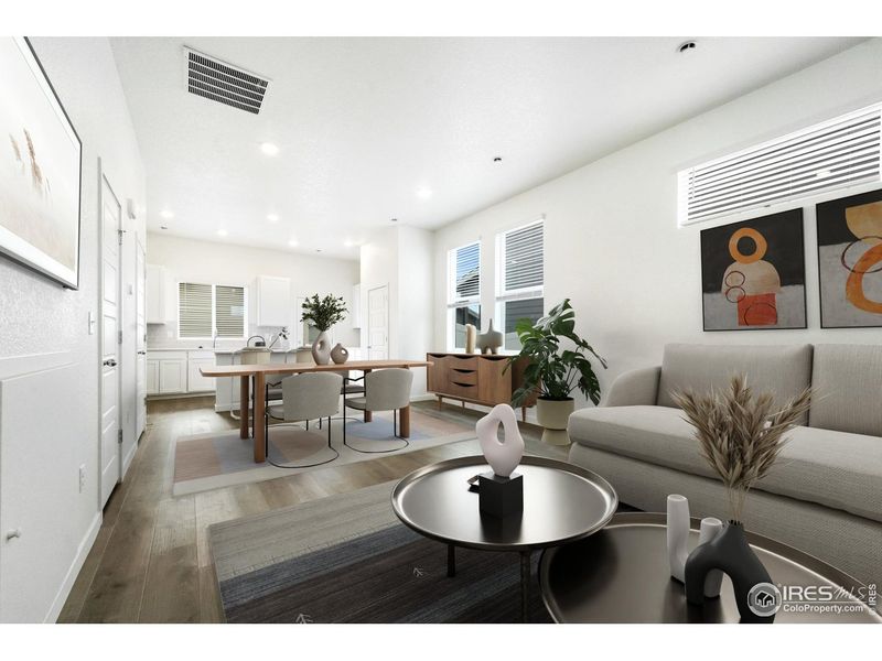 Furnished interior view inside a new home in Liberty Draw, Evans (Image 12).