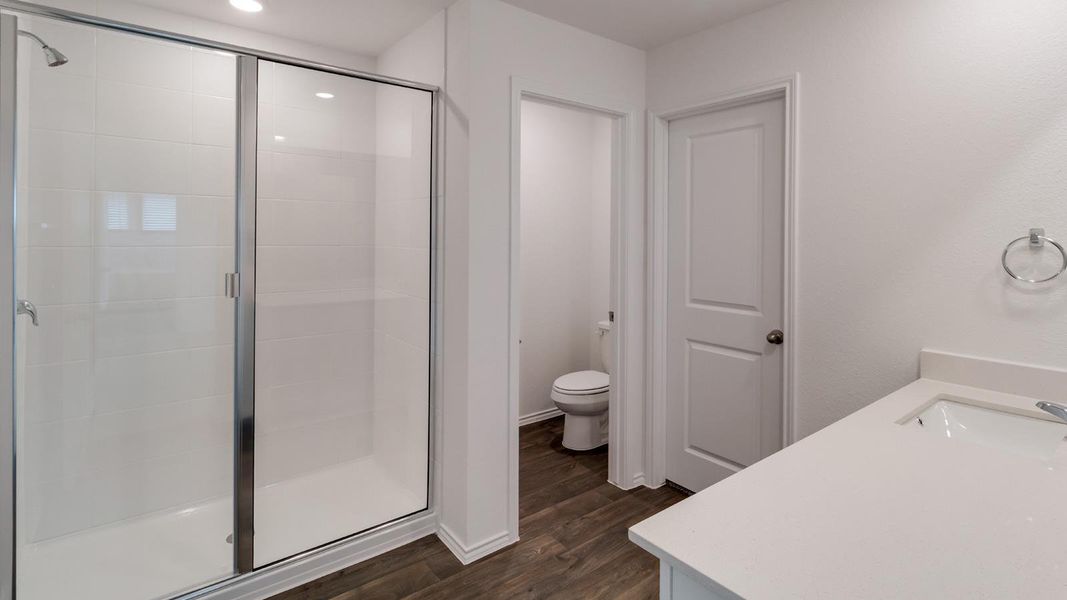 Furnished interior view inside a new home in Valverde, Bastrop (Image 4).