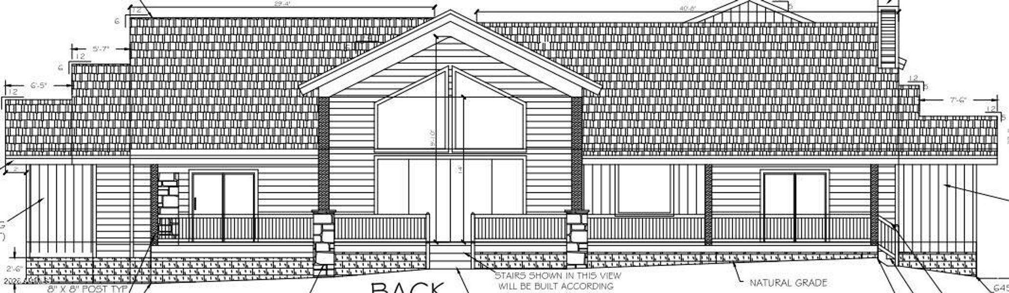 Elevation Back Elevation Back