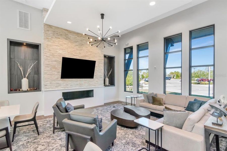 Furnished interior view inside a new home in River's Edge, Wesley Chapel (Image 27).
