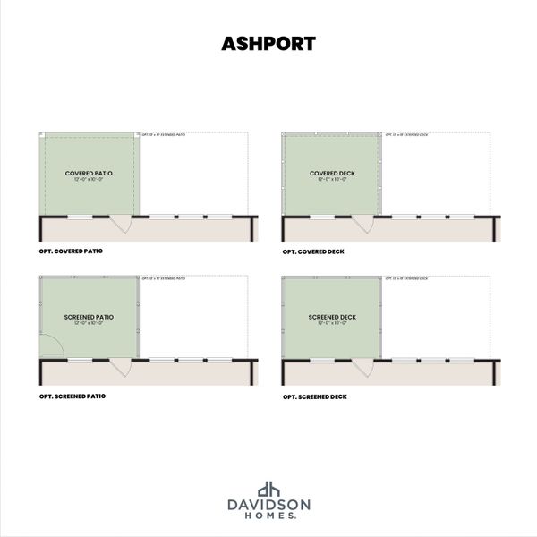 2D floor plan layout for the The Ashport G by Davidson Homes LLC in Melody Lakeside Estates, Buford, GA (Image 4).