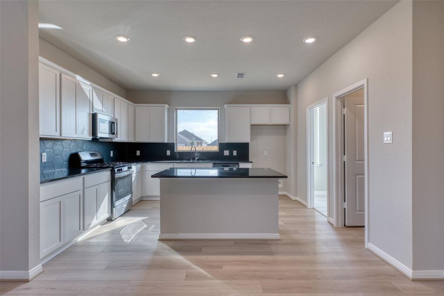 Furnished interior view inside a new home in Aldeana - Tejas Collection, Bonney (Image 7).