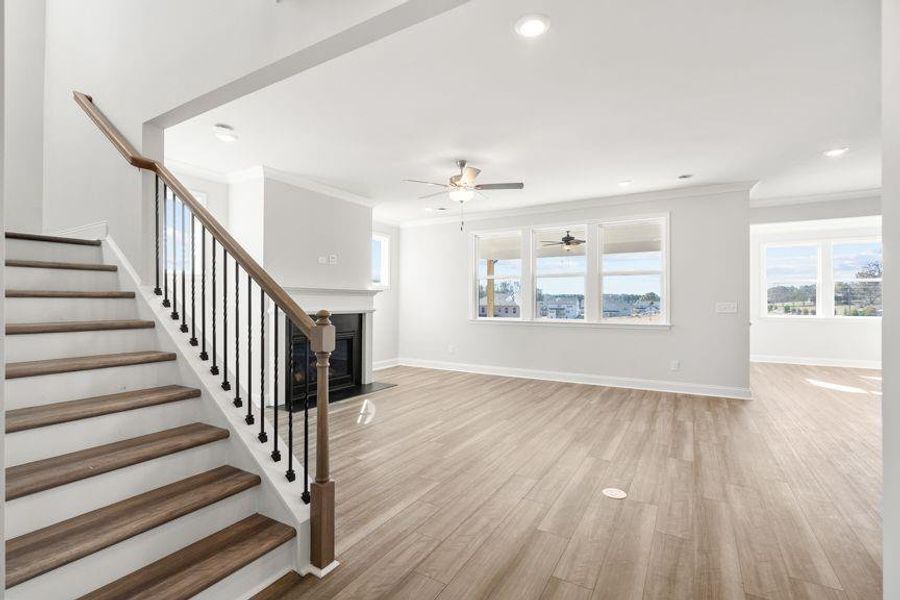Spacious, unfurnished interior of a new home in Reserve at Hickory Walk, Kennesaw (Image 25). Spacious, unfurnished interior of a new home in Reserve at Hickory Walk, Kennesaw (Image 25).