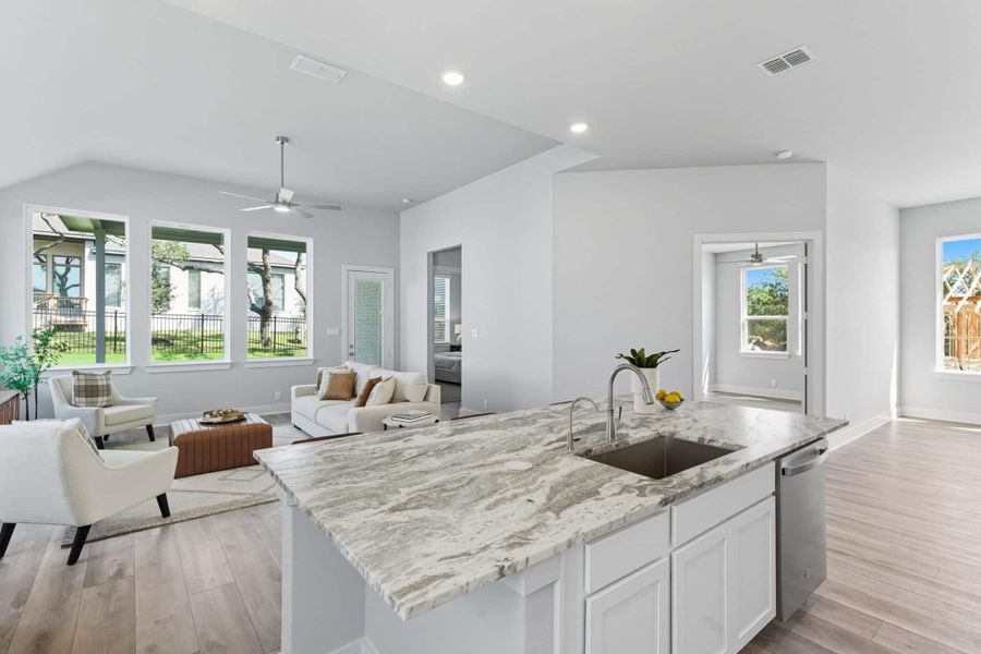 Furnished interior view inside a new home in Prominence – Now Selling, San Antonio (Image 11).