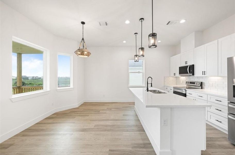 Furnished interior view inside a new home in , Galveston (Image 3).