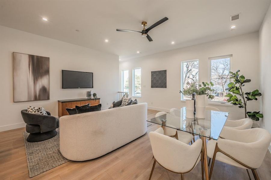 Furnished interior view inside a new home in , Dallas (Image 29).