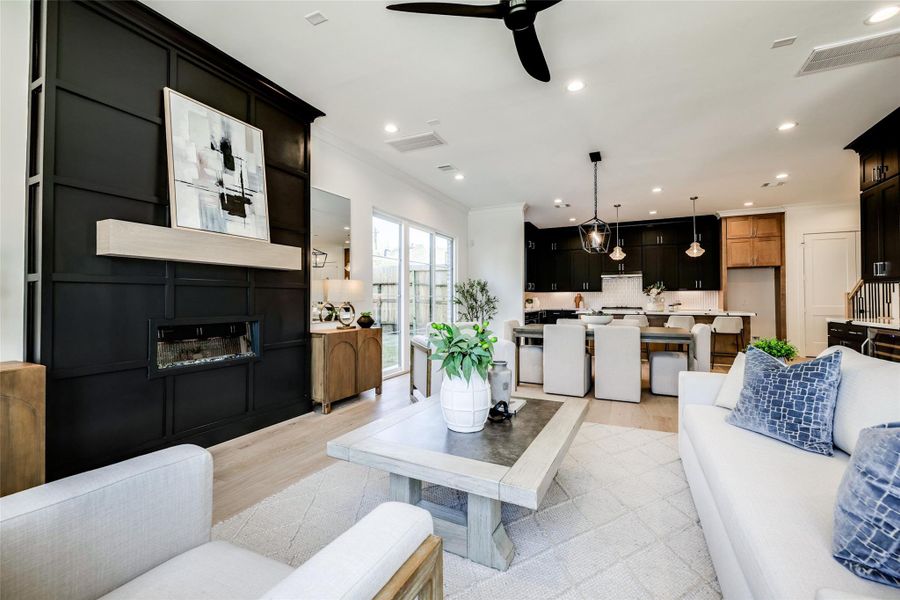 Furnished interior view inside a new home in , Houston (Image 33).