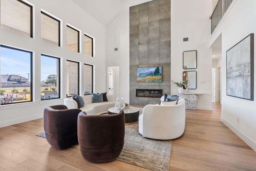 Soaring living areas, and an elevated architectural presence.