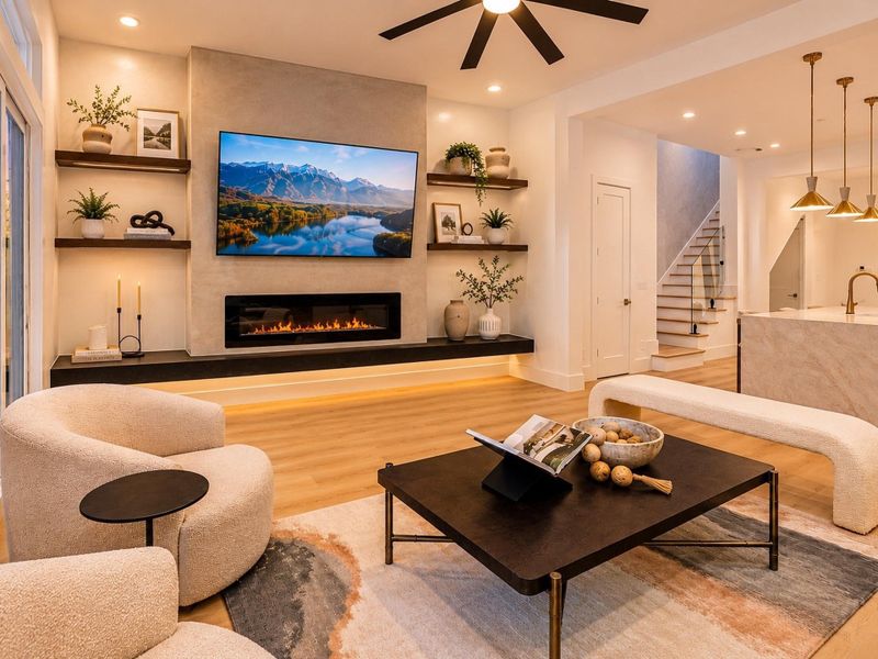 Furnished interior view inside a new home in , Houston (Image 6).