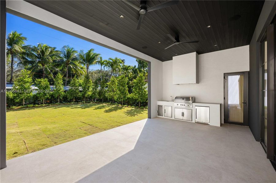 Exterior details and patio area of a home in , Miami (Image 21). Exterior details and patio area of a home in , Miami (Image 21).