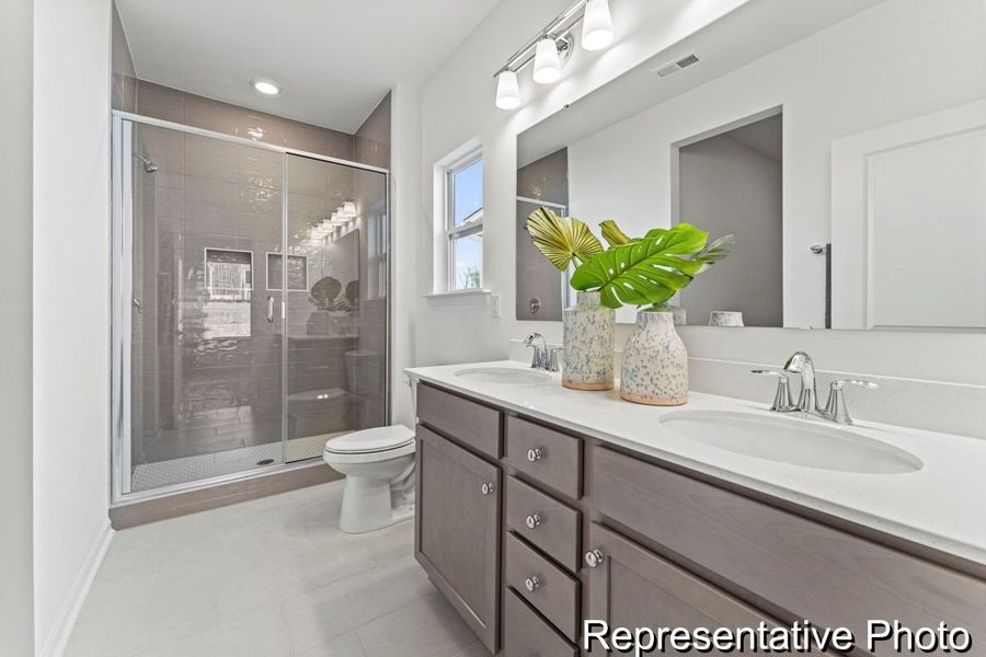 Furnished interior view inside a new home in Copper Ridge at Flowers Plantation, Clayton (Image 12).
