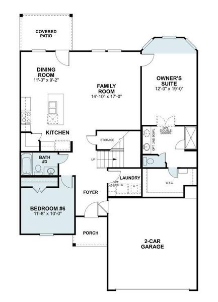 2D floor plan layout of this home in Moran Ranch, Willis, TX (Image 6). 2D floor plan layout of this home in Moran Ranch, Willis, TX (Image 6).
