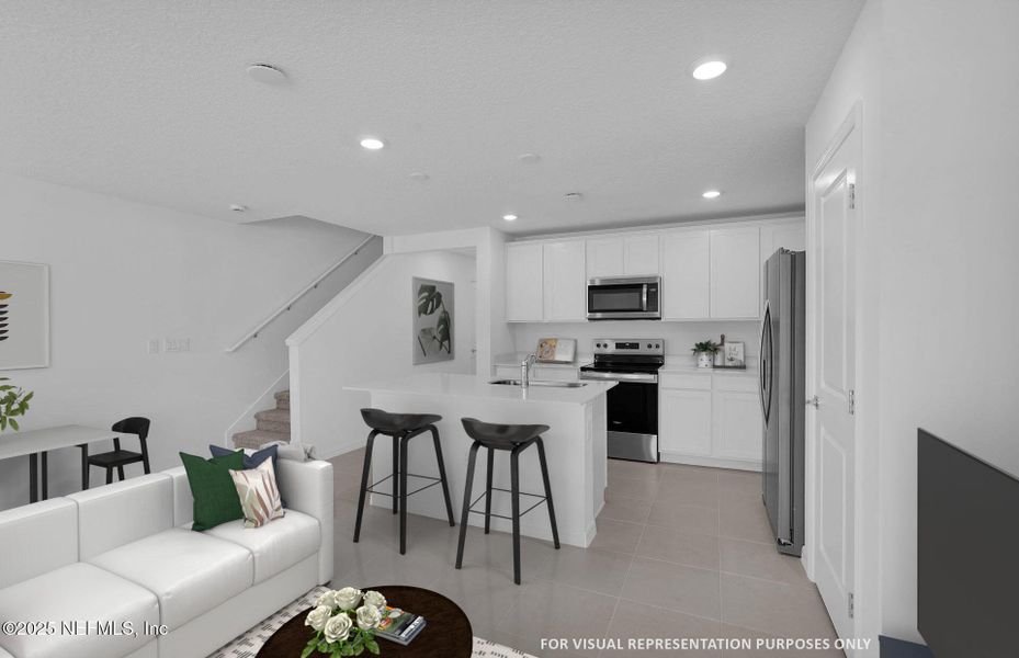 Furnished interior view inside a new home in , Jacksonville (Image 8).