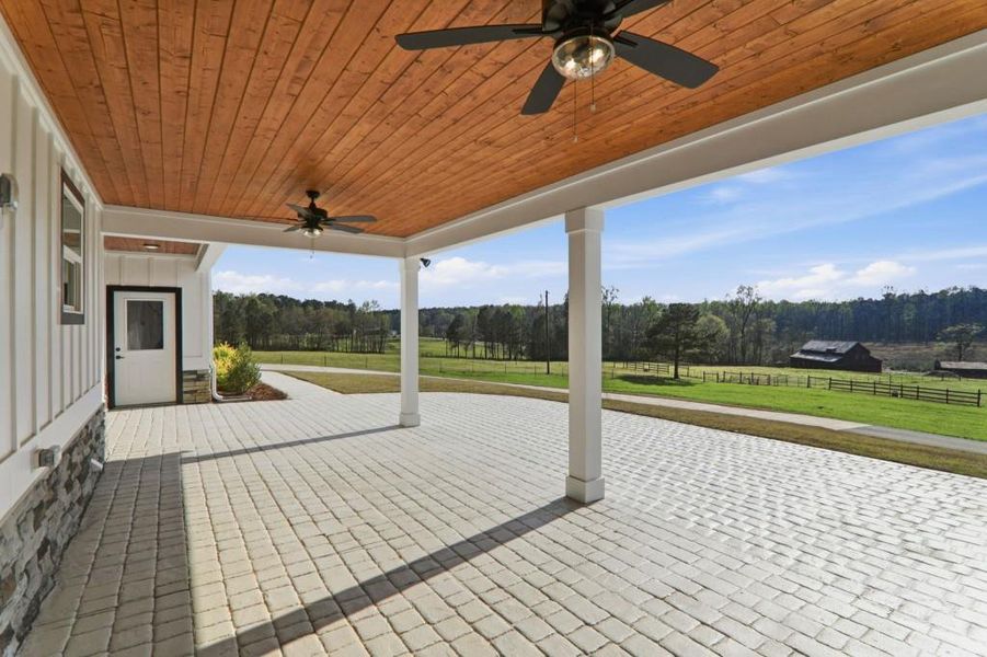 Exterior details and patio area of a home in , Senoia (Image 39).