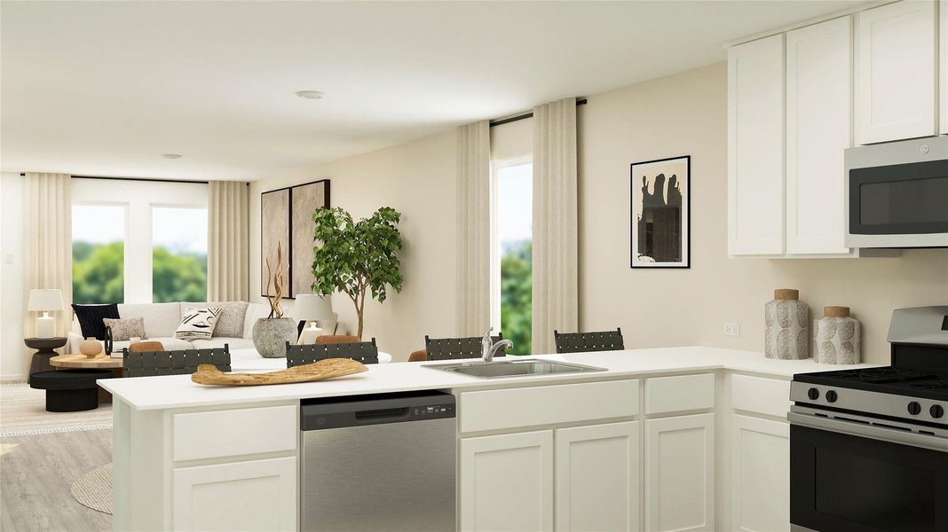 Furnished interior view inside a new home in Firefly Pointe, Hutto (Image 16).