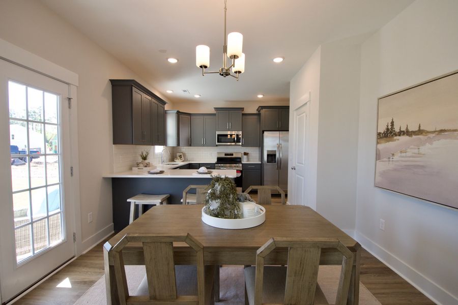 Furnished interior view inside a new home in Parkwood Estates, Leland (Image 8).