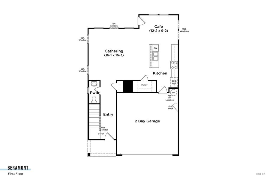 2D floor plan layout for the Beramont by DRB Homes in Essex Village, Franklinton, NC (Image 5). 2D floor plan layout for the Beramont by DRB Homes in Essex Village, Franklinton, NC (Image 5).