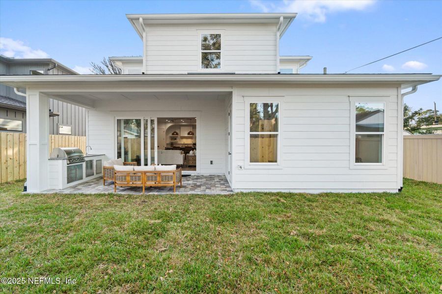 Exterior details and patio area of a home in , Jacksonville Beach (Image 23). Exterior details and patio area of a home in , Jacksonville Beach (Image 23).