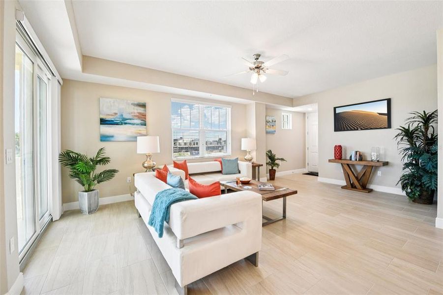 Furnished interior view inside a new home in , New Smyrna Beach (Image 17).
