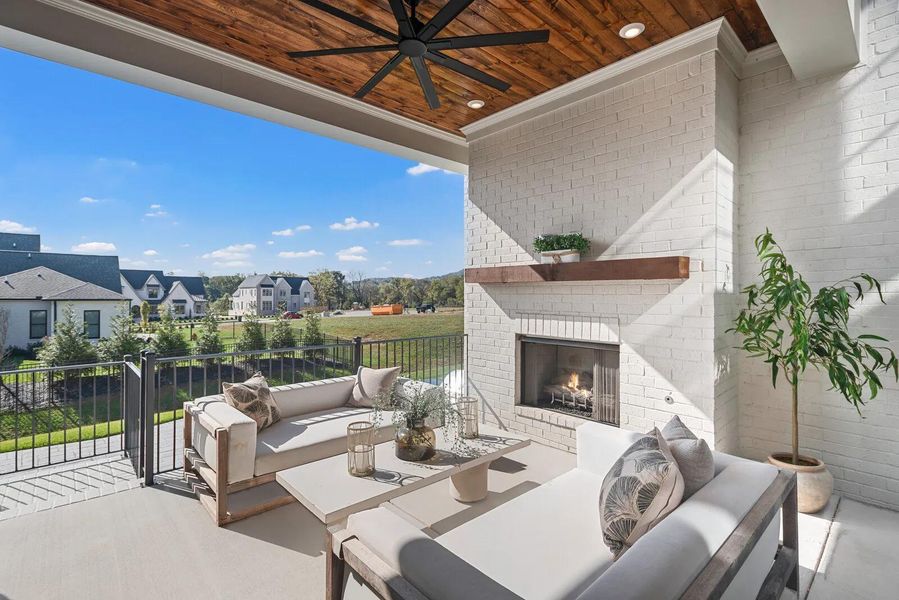 The Marabelle E Outdoor Living Area