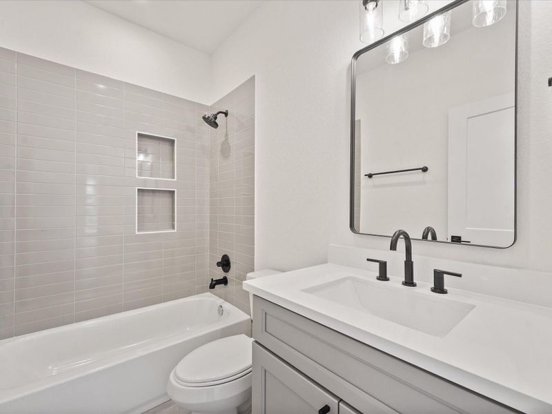 Furnished interior view inside a new home in , Houston (Image 11).