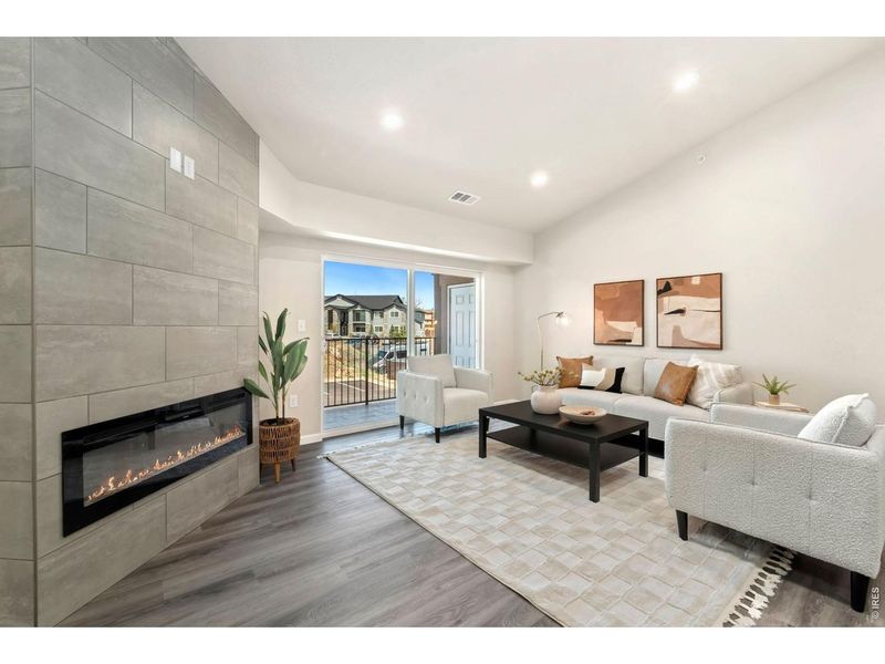 Furnished interior view inside a new home in , Denver (Image 12).