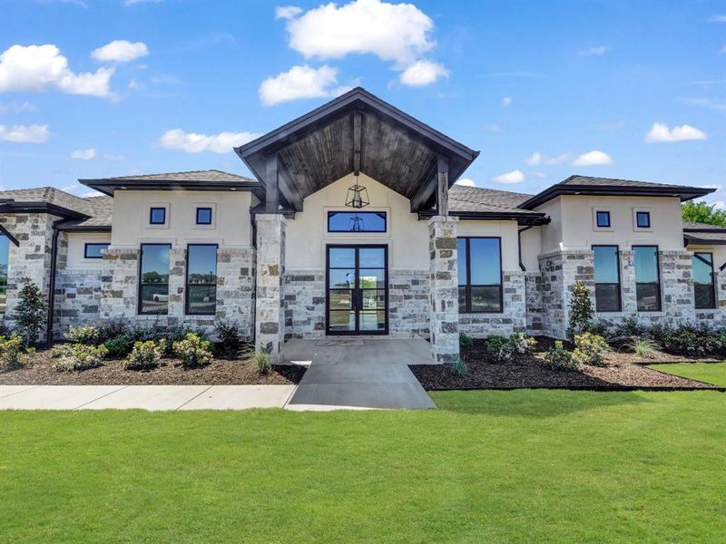 Front exterior of a new home in , Weatherford, TX, highlighting curb appeal (Image 18). Front exterior of a new home in , Weatherford, TX, highlighting curb appeal (Image 18).