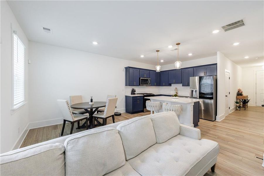 Furnished interior view inside a new home in , Atlanta (Image 9).