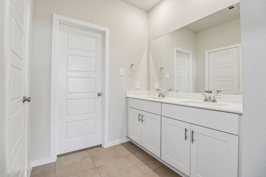 Furnished interior view inside a new home in Sanford Farms - Premier Series, Waller (Image 8).