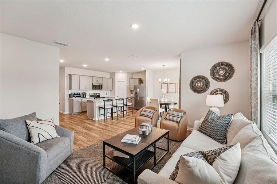 Furnished interior view inside a new home in , Palm Coast (Image 5). Furnished interior view inside a new home in , Palm Coast (Image 5).