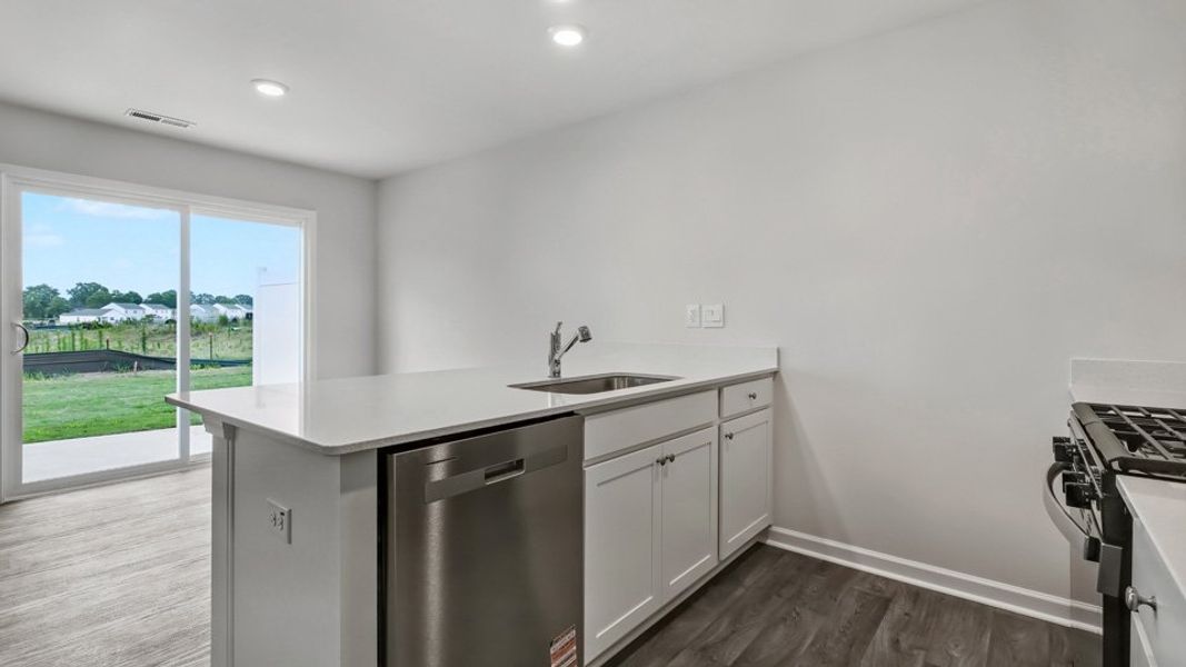 Furnished interior view inside a new home in The Townes at Honeycutt Oaks, Angier (Image 5).