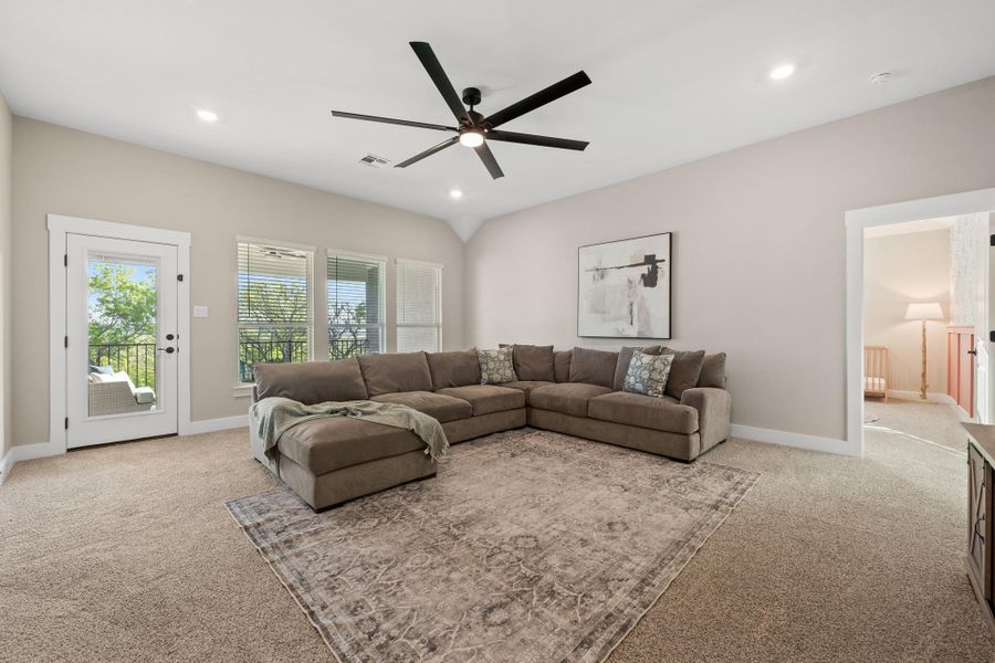 Furnished interior view inside a new home in Bryson, Leander (Image 24). Furnished interior view inside a new home in Bryson, Leander (Image 24).