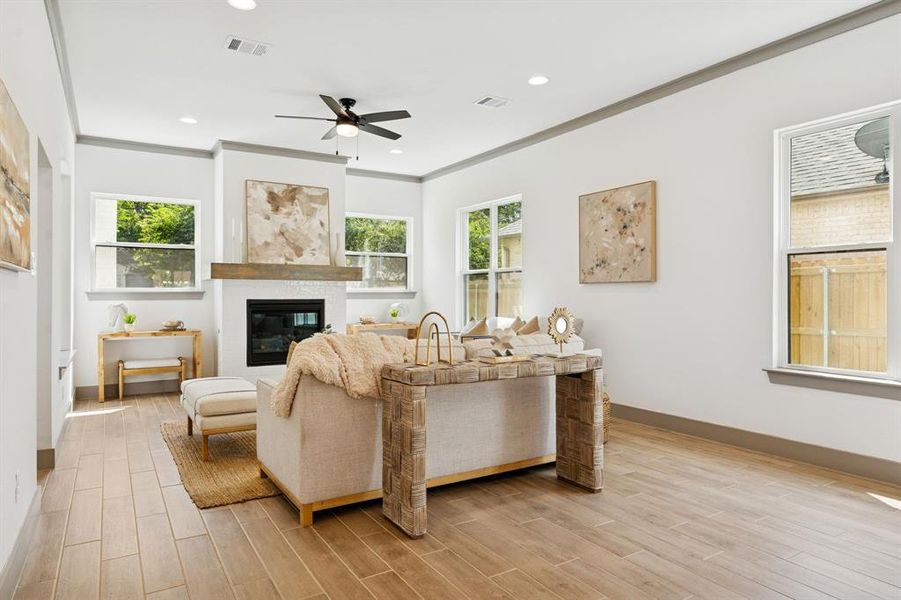 Furnished interior view inside a new home in , Fort Worth (Image 29).