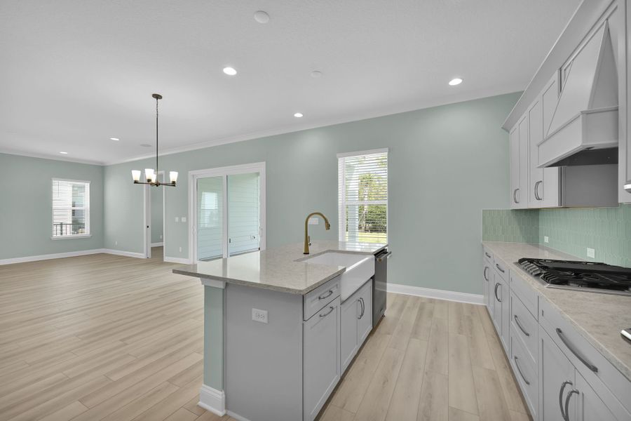 Representative furnished interior of a home built from the Crescent by Riverside Homes in Mariposa at EverRange, Jacksonville (Image 12).