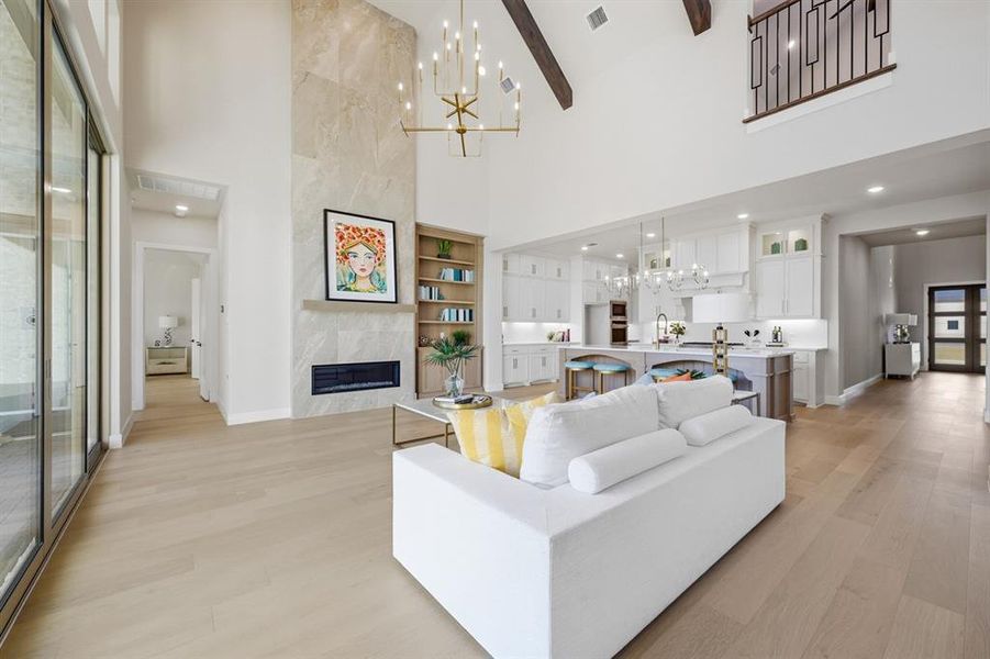 Furnished interior view inside a new home in StarView, Prosper (Image 11).