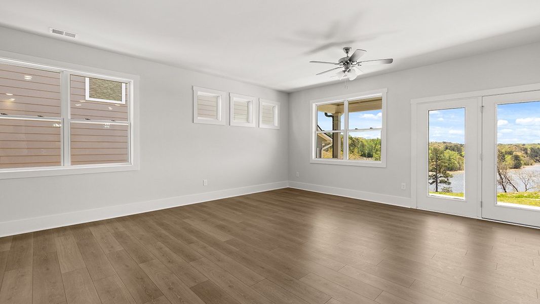 Representative unfurnished interior of a home built from the CLIFTON by D.R. Horton in Hamptons at Riverwood North, Dallas (Image 20).