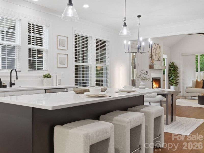 Furnished interior view inside a new home in , Waxhaw (Image 10).