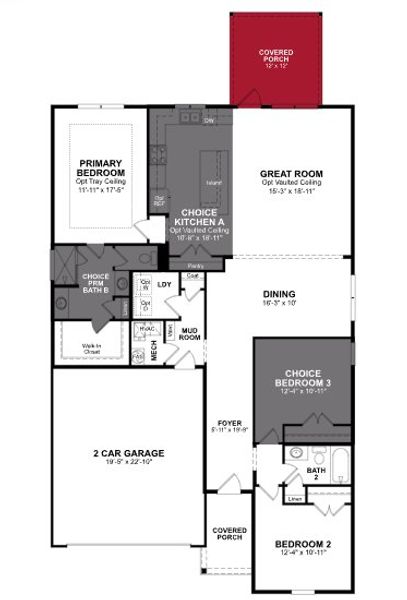 2D floor plan layout of this home in Somerset, Myrtle Beach, SC (Image 2).