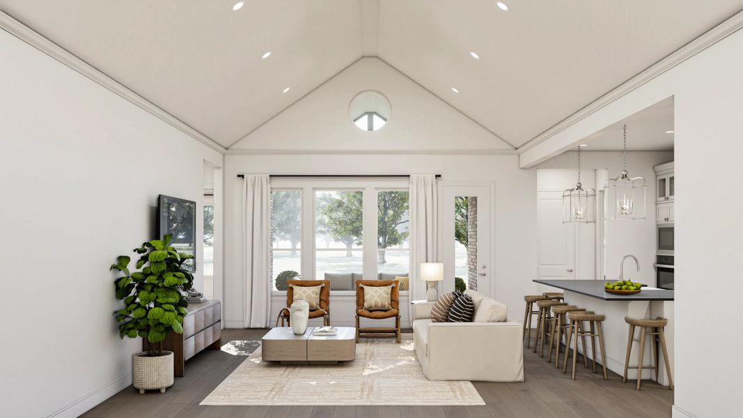 Representative furnished interior of a home built from the Geneva by K. Hovnanian® Homes in Elevon, Lavon (Image 8). Representative furnished interior of a home built from the Geneva by K. Hovnanian® Homes in Elevon, Lavon (Image 8).