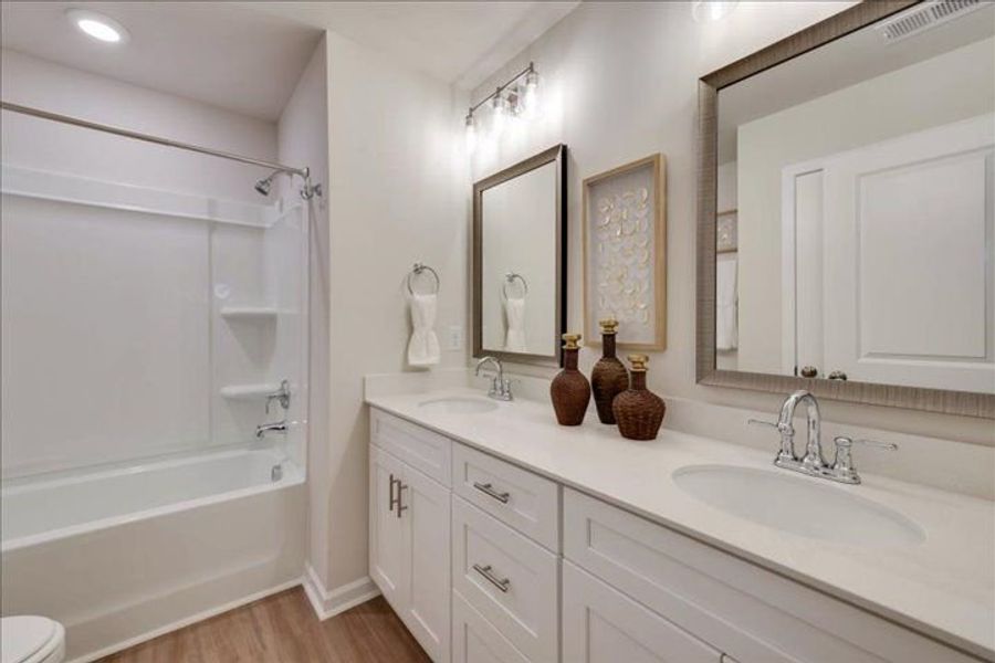 Representative furnished interior of a home built from the The Rembert by Stanley Martin Homes in Greenpoint, Harlem (Image 29).