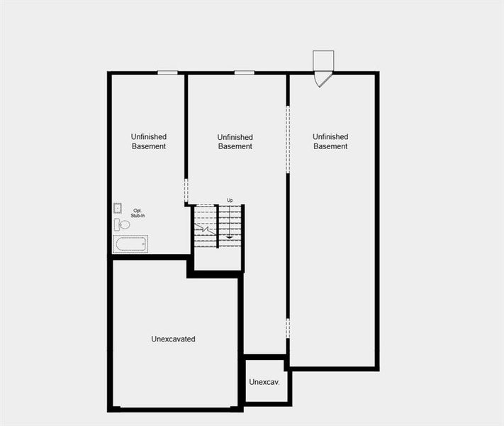 2D floor plan layout of this home in Oakmead, Buford, GA (Image 3).