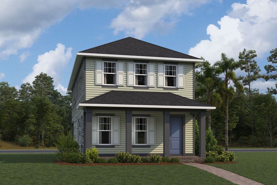 Jensen Elevation Traditional Florida Four Square Jensen Elevation Traditional Florida Four Square