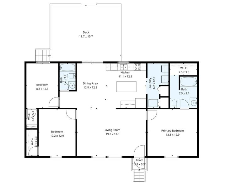 2D floor plan layout of this home in , Marion, NC (Image 3).